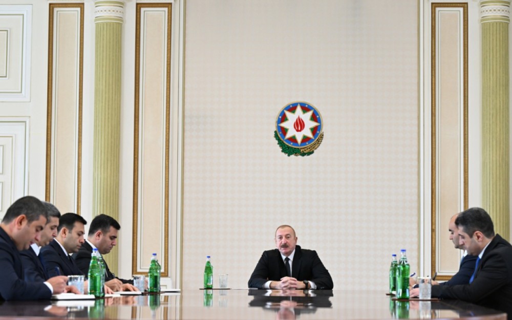 Prezident yeni səlahiyyətli nümayəndə və icra başçılarını qəbul etdi- FOTOLAR